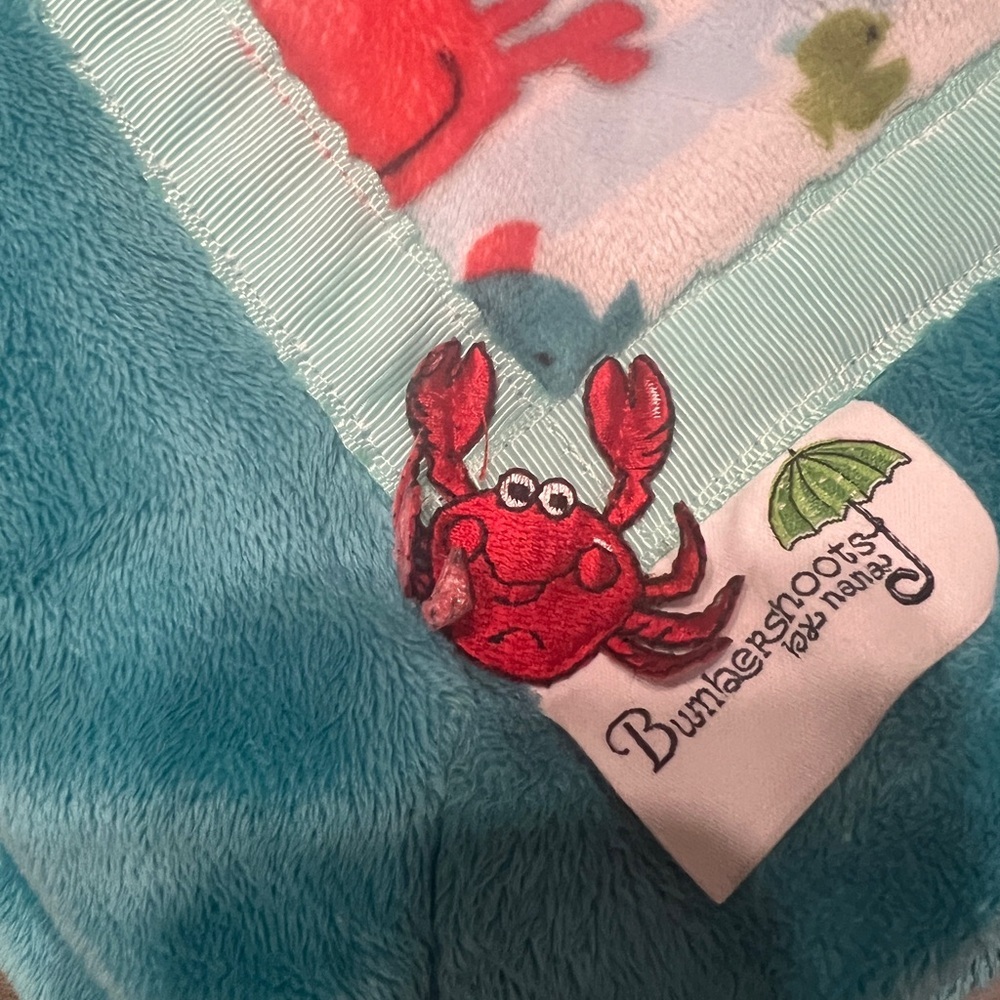 Bumbershoots baby bedding Chesapeake Bay print